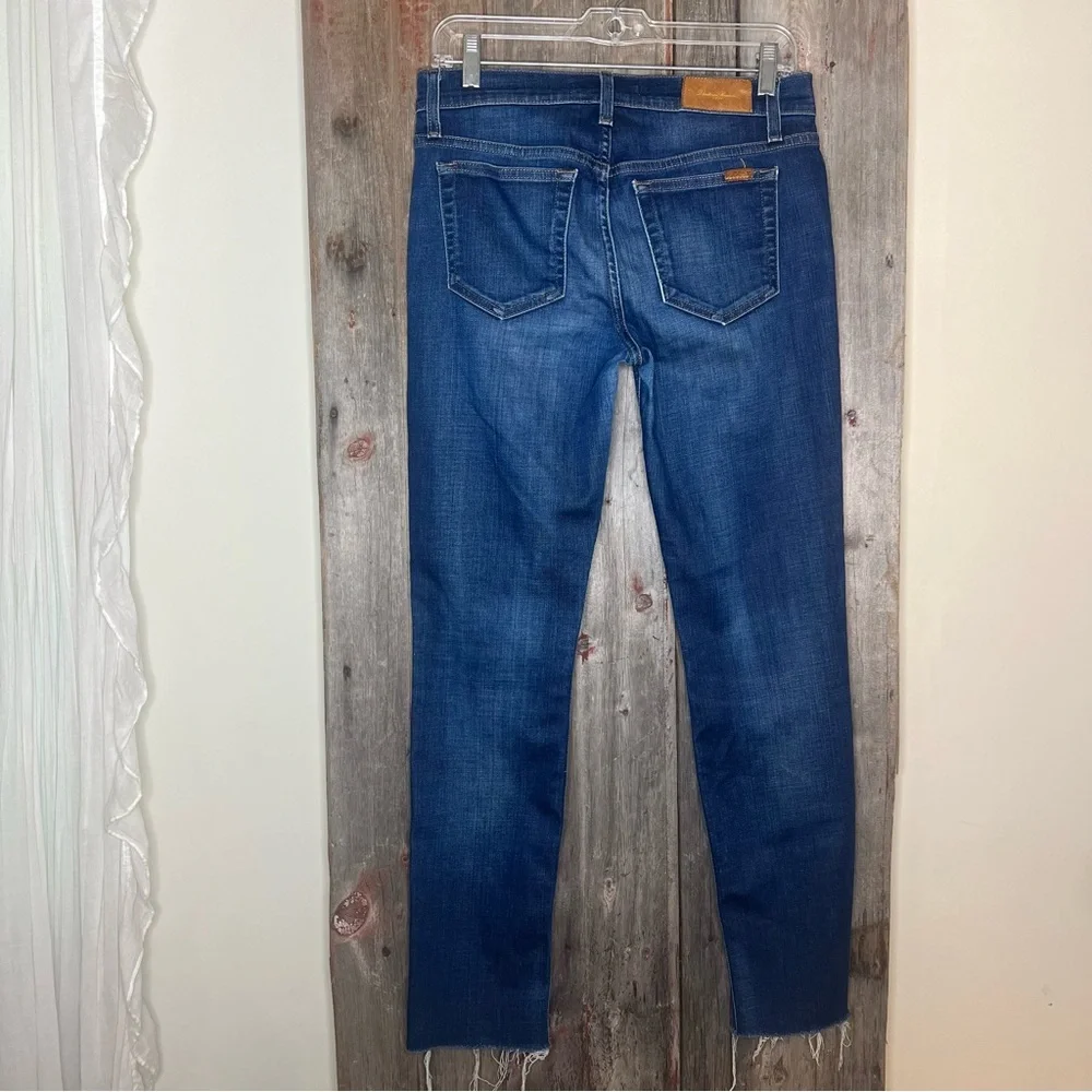 Joe’s Vintage Reserve Roxalana Dark Wash Ankle Straight Raw Hem Jeans sz 28 - Picture 2 of 12